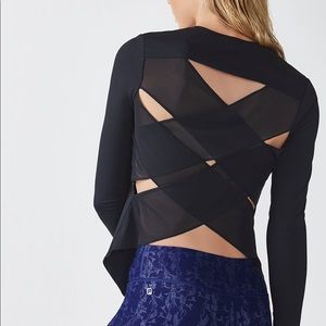 Fabletics Sasha Long Sleeve Mesh Top